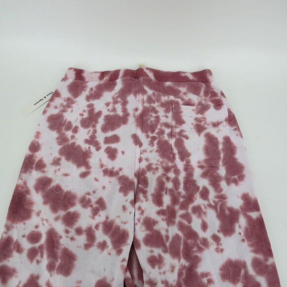 Theo & Spence Tie-Dye Lounge Pants Small Pink White NWT $64 - Picture 4 of 4